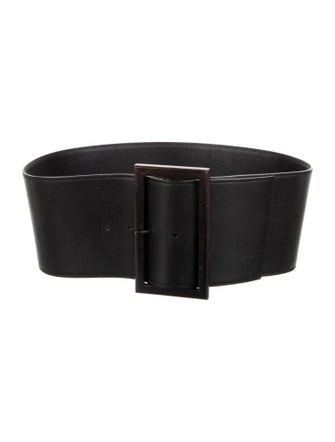 Salvatore Ferragamo Wide Leather Waist Belt