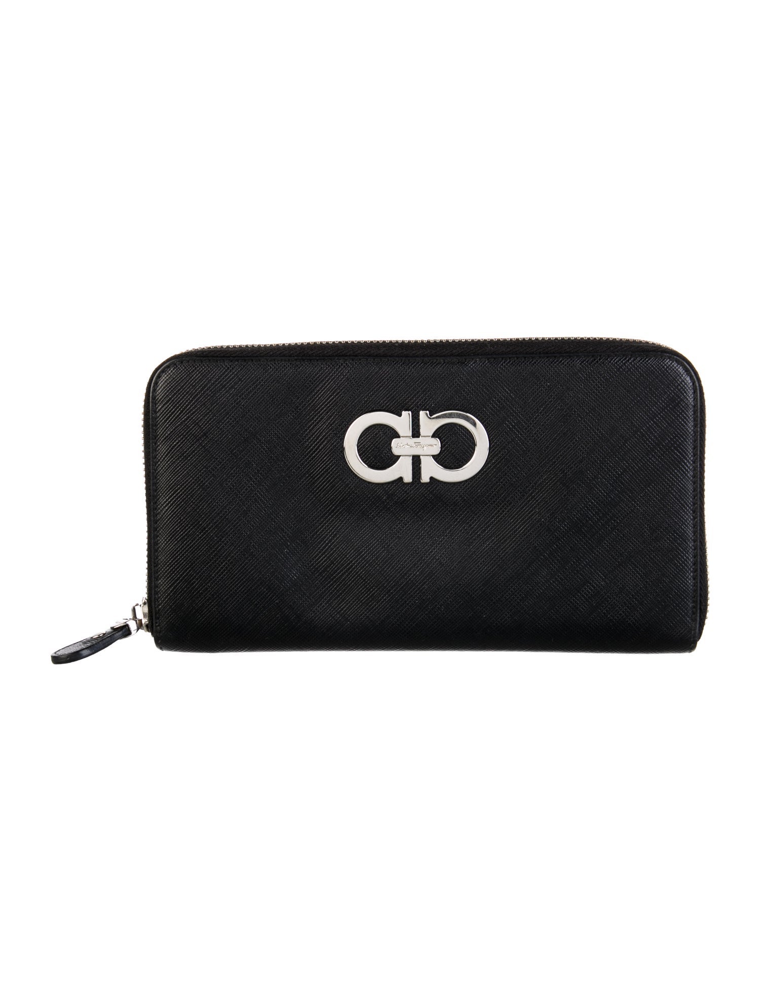 Salvatore Ferragamo Gancini Logo Leather Continental Wallet