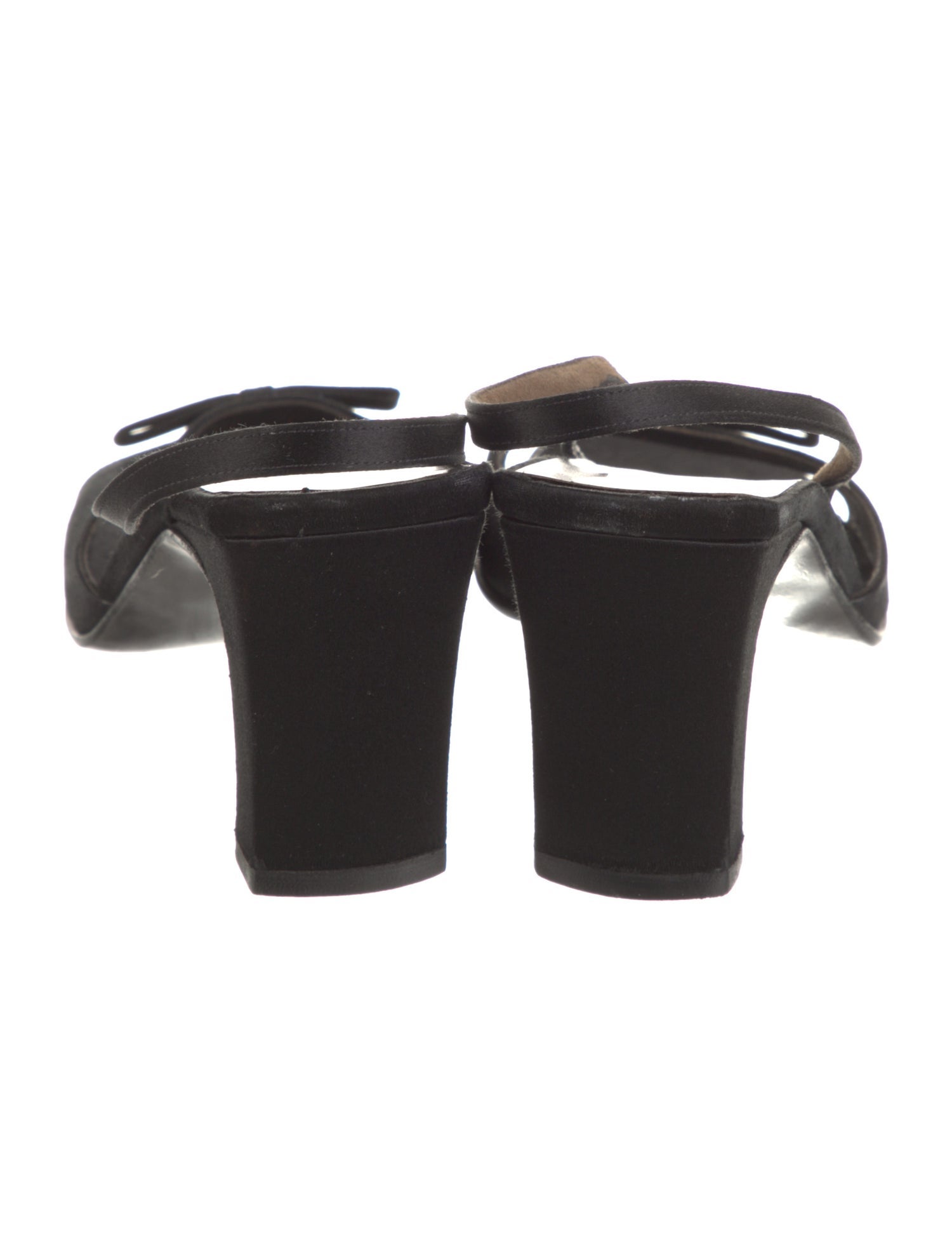 Salvatore Ferragamo Satin Slingback Sandals