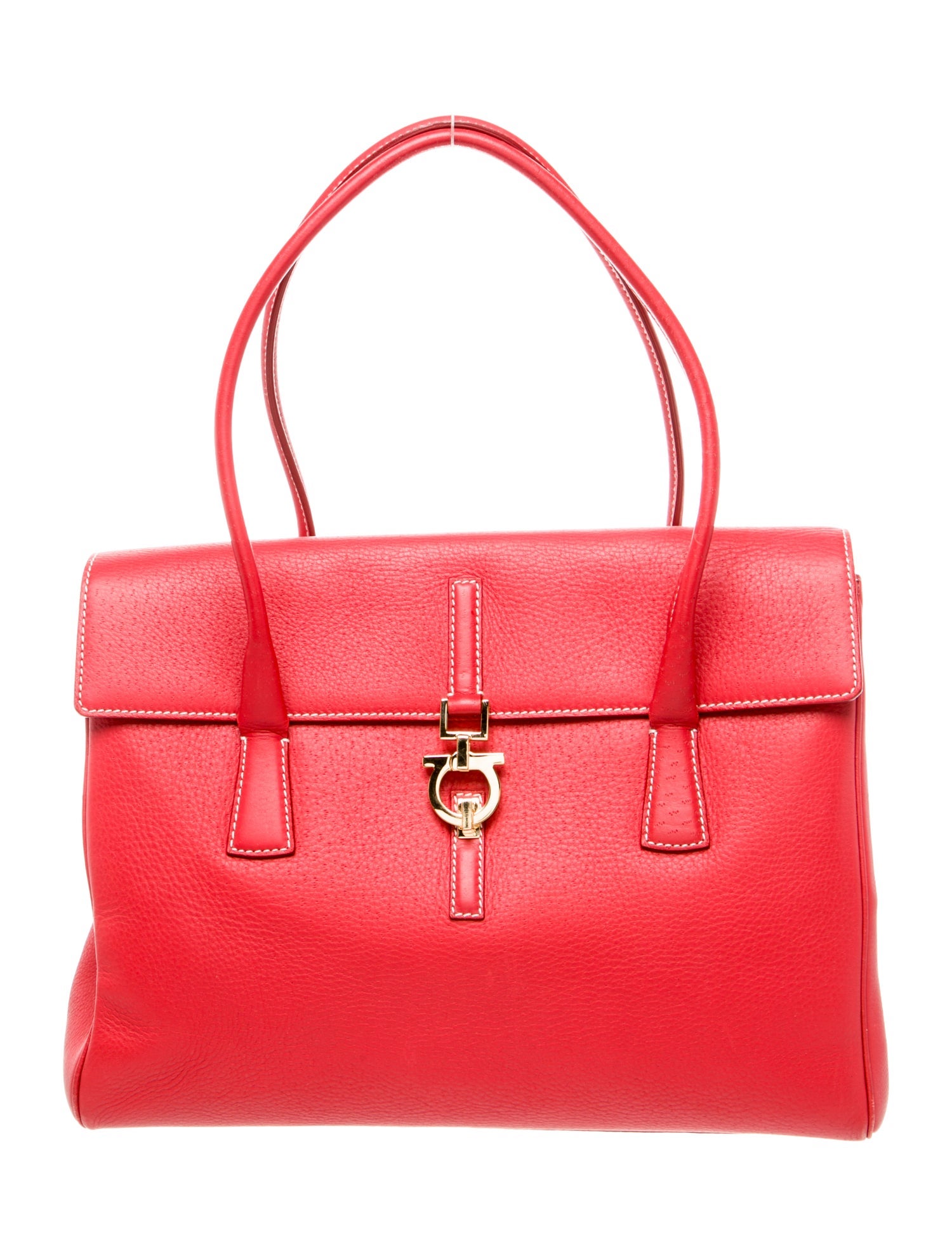 Salvatore Ferragamo Leather Top Handle Bag