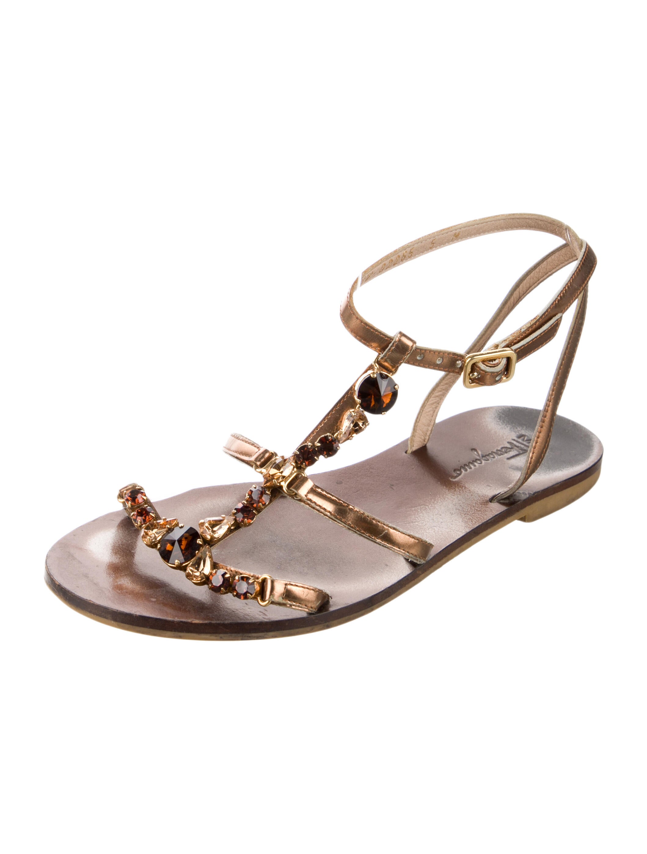 Salvatore Ferragamo Leather Gladiator Sandals
