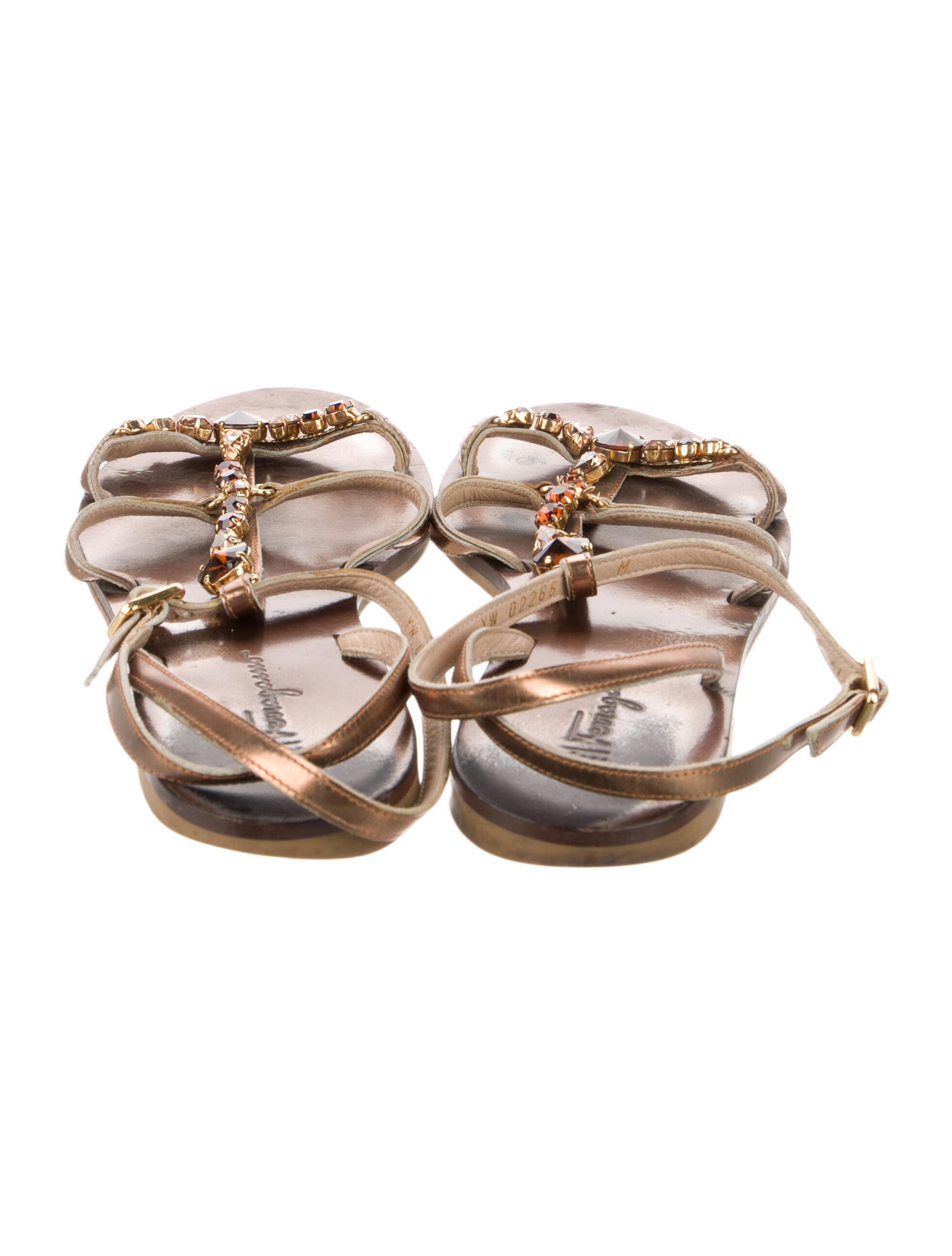 Salvatore Ferragamo Leather Gladiator Sandals