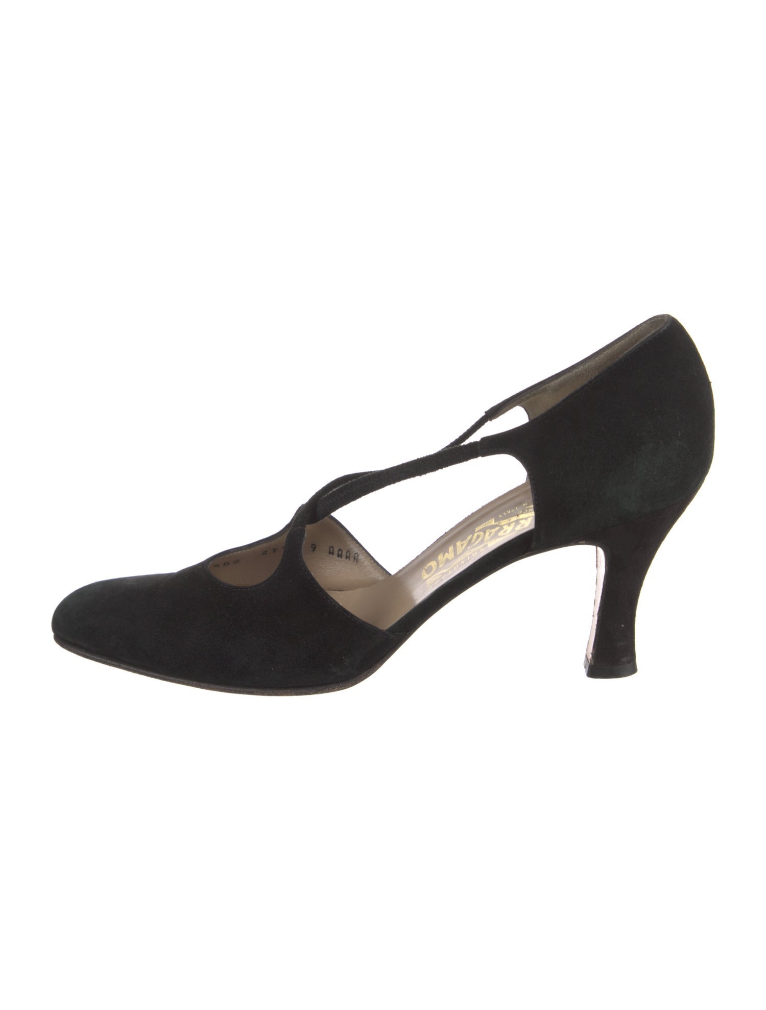 Salvatore Ferragamo Suede D'Orsay Pumps