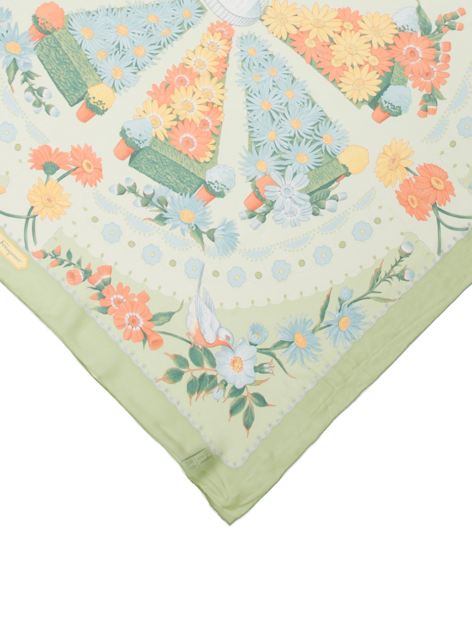 Salvatore Ferragamo Silk Printed Bandana