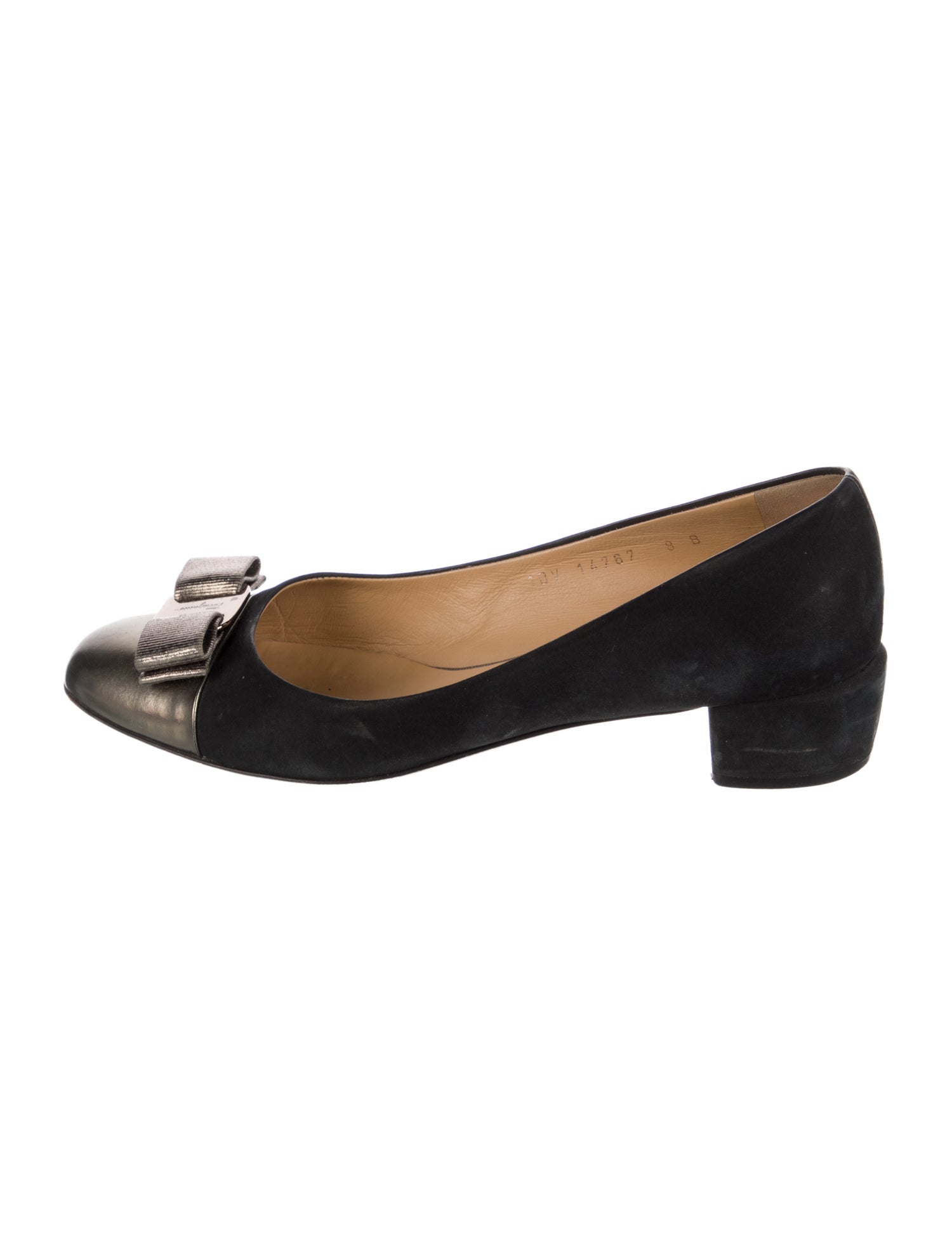 Salvatore Ferragamo Vara Bow Accent Suede Pumps