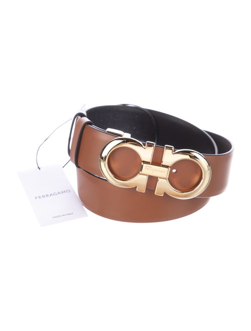 Salvatore Ferragamo Reversible Gancini Logo Belt Kit