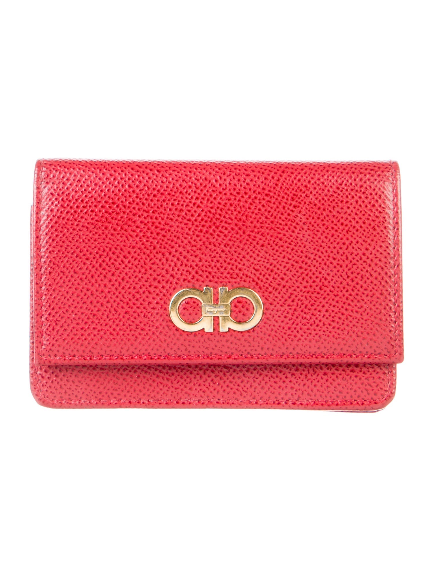 Salvatore Ferragamo Gancini Logo Leather Wallet