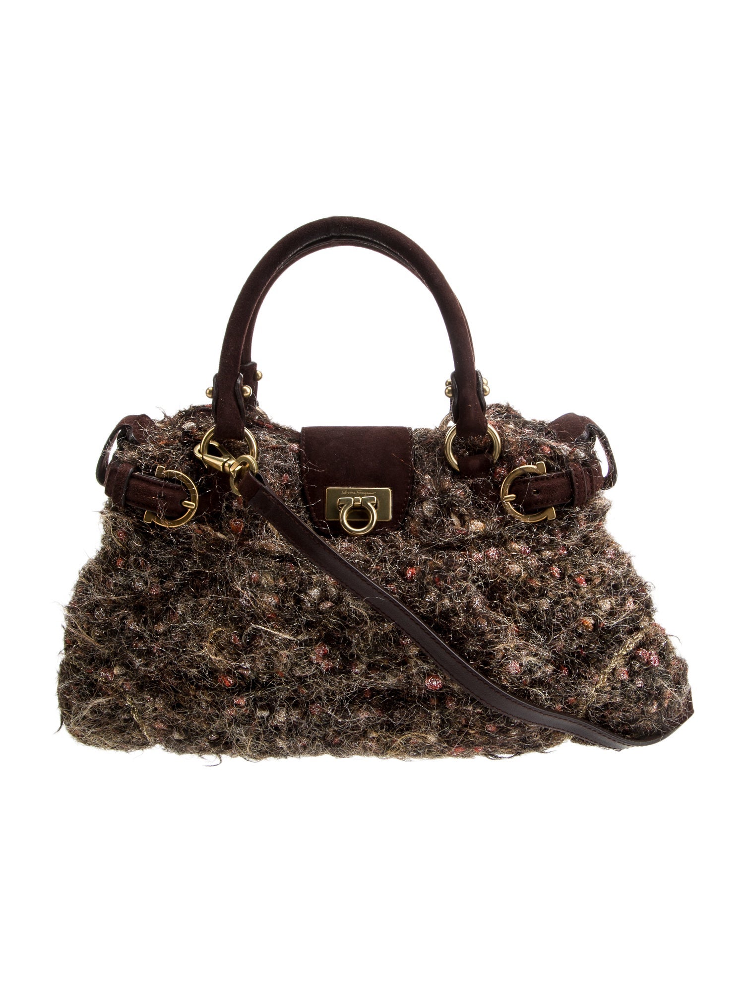 Salvatore Ferragamo Gancini Top Handle Bag