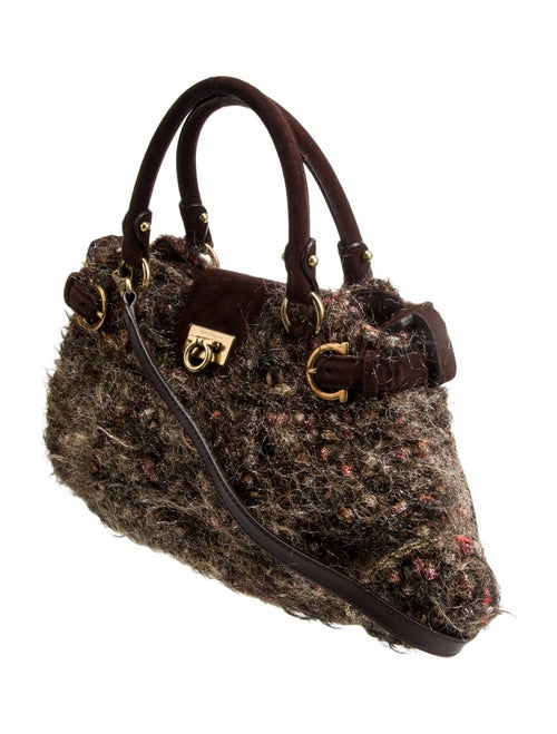 Salvatore Ferragamo Gancini Top Handle Bag