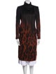 Salvatore Ferragamo Virgin Wool Printed Coat