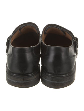 Salvatore Ferragamo Leather Monk Straps