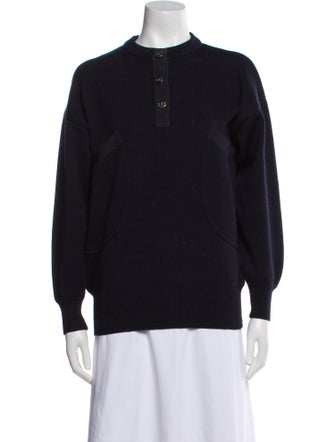 Salvatore Ferragamo Wool Mock Neck Sweater