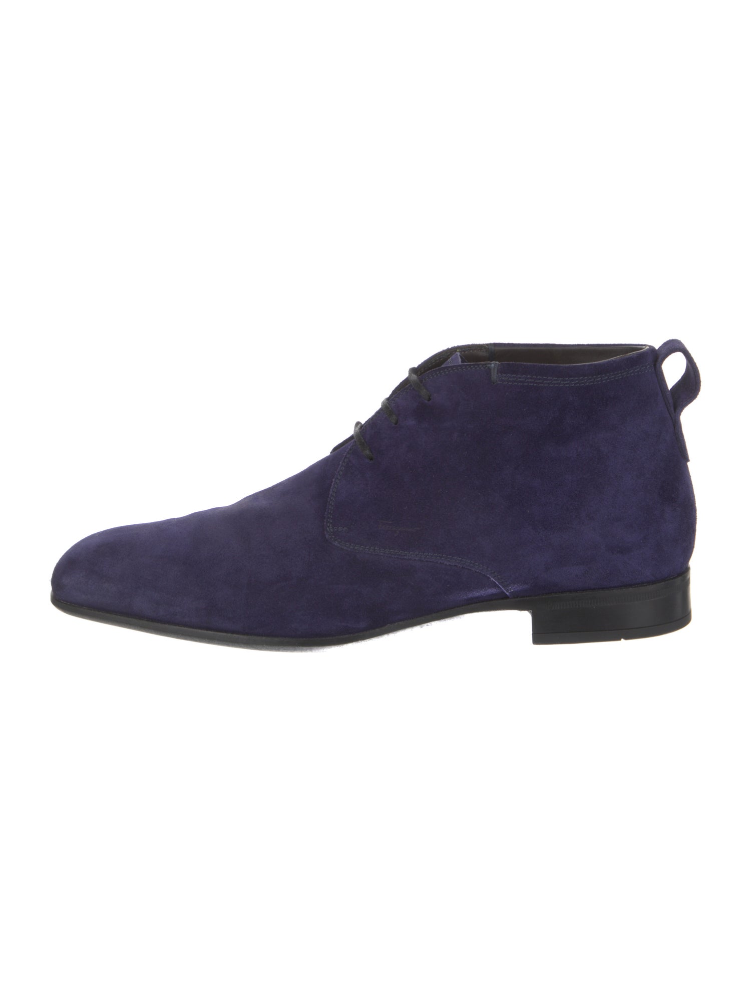 Salvatore Ferragamo Suede Lace-Up Boots