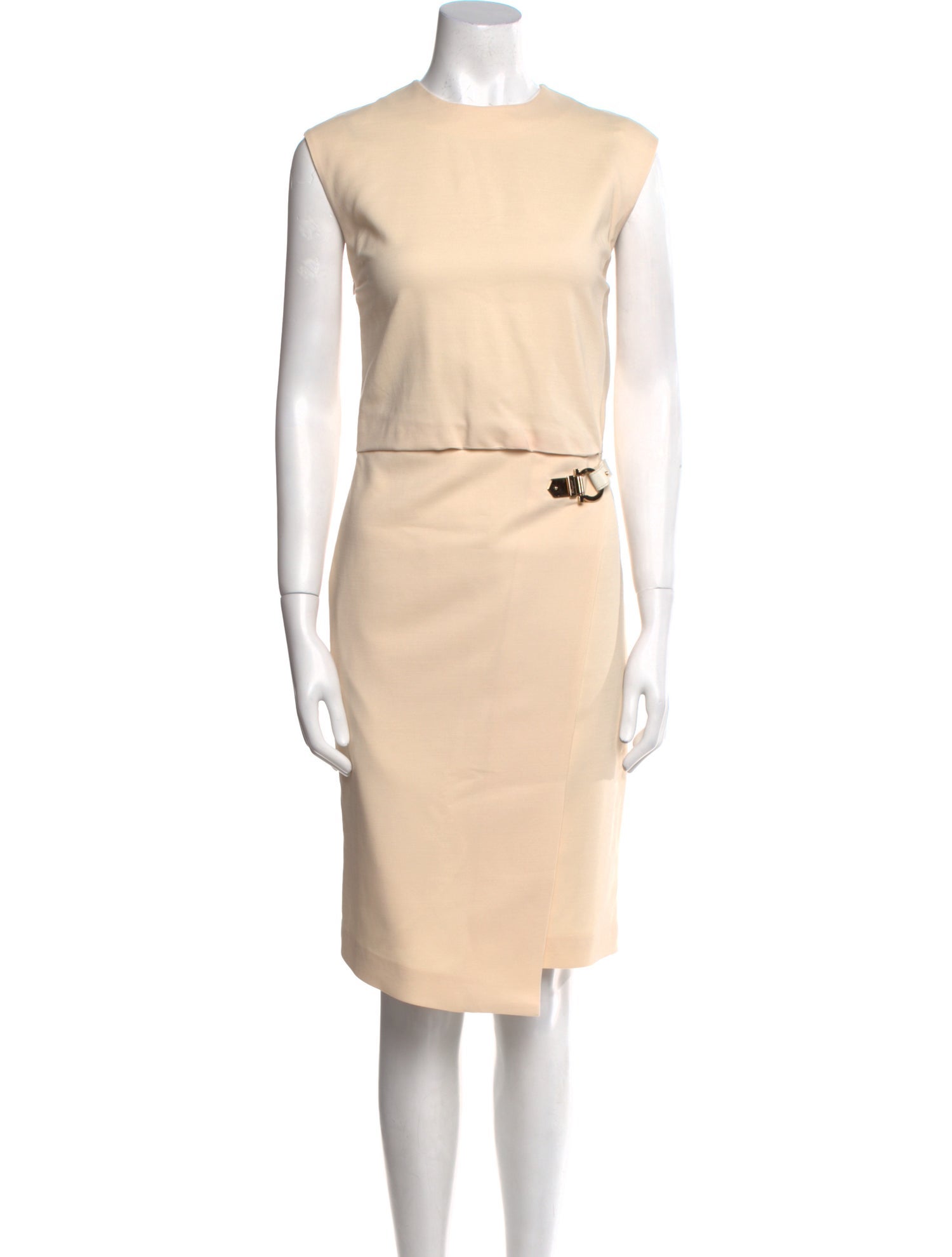 Salvatore Ferragamo Wool Midi Length Dress