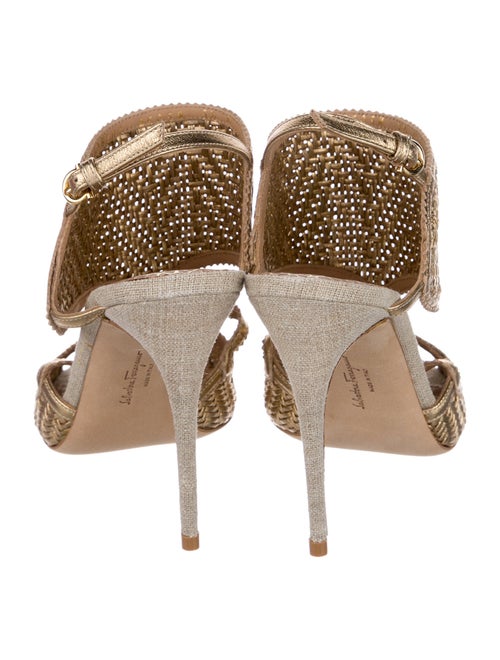 Salvatore Ferragamo Leather Slingback Sandals