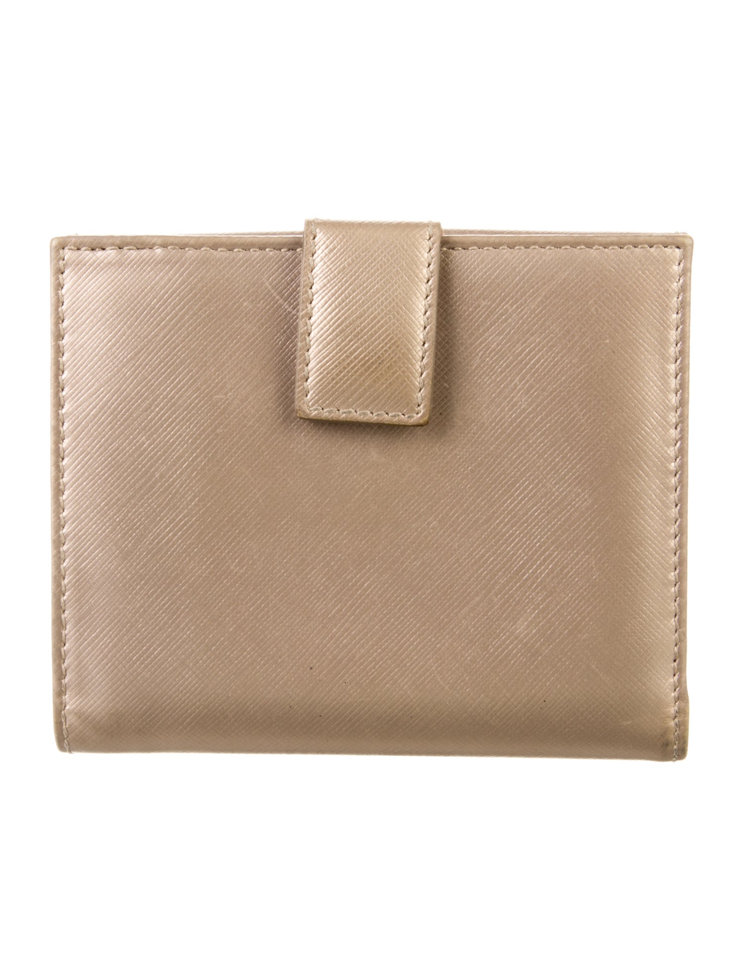 Salvatore Ferragamo Vara Bow Accent Leather Compact Wallet