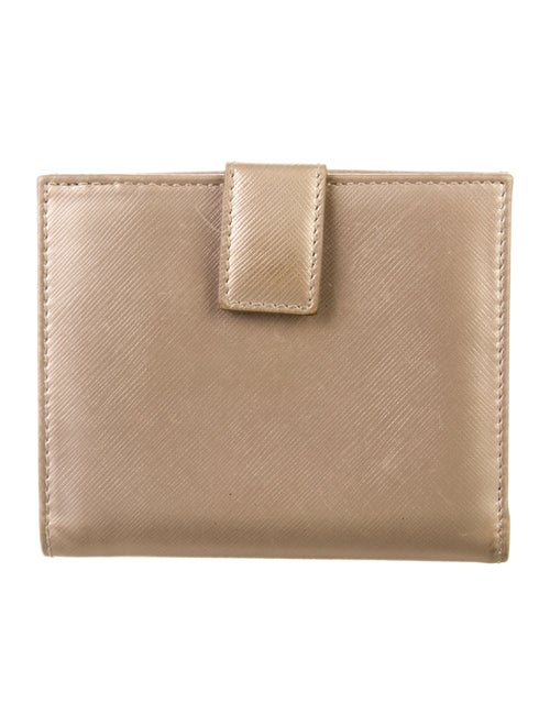 Salvatore Ferragamo Vara Bow Accent Leather Compact Wallet