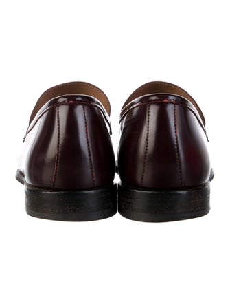 Salvatore Ferragamo Gancini Logo Leather Dress Loafers