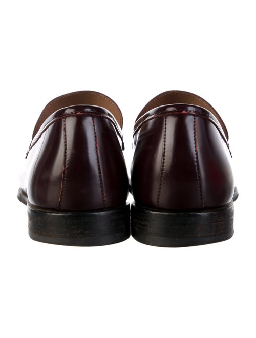 Salvatore Ferragamo Gancini Logo Leather Dress Loafers
