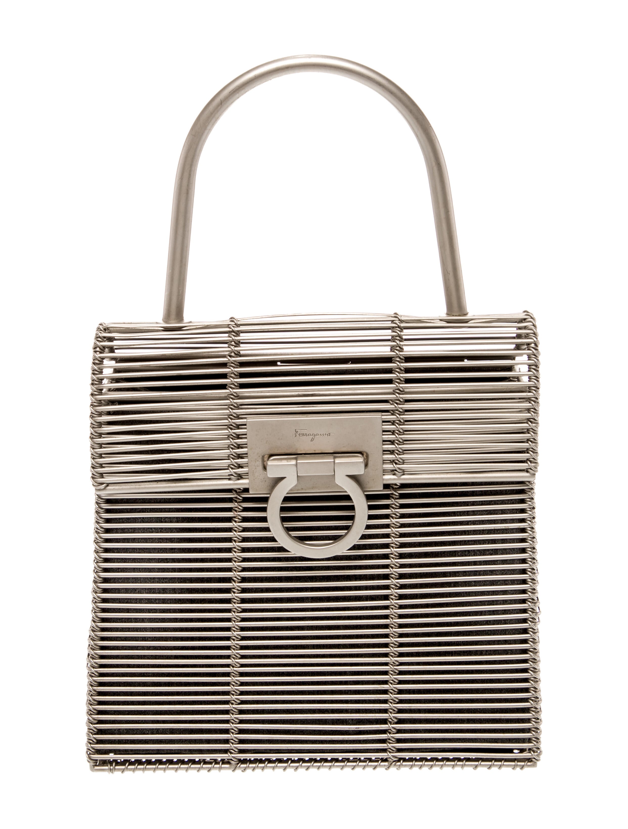 Salvatore Ferragamo Metal Top Handle Bag