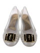 Salvatore Ferragamo Rubber Cutout Accent Flats