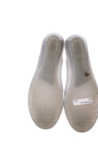 Salvatore Ferragamo Rubber Cutout Accent Flats