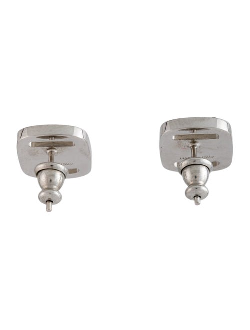 Salvatore Ferragamo Crystal Logo 'Vara' Stud Earrings