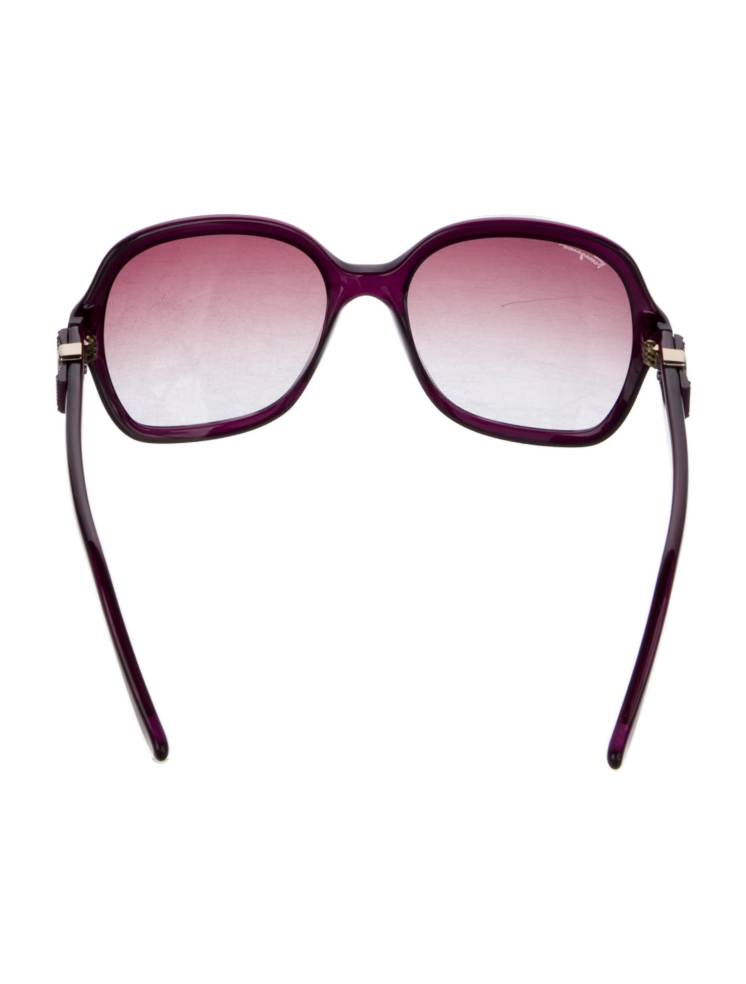 Salvatore Ferragamo Vara Bow Accent Oversize Sunglasses