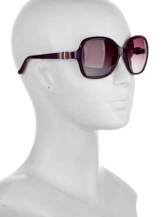 Salvatore Ferragamo Vara Bow Accent Oversize Sunglasses