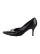 Salvatore Ferragamo Gancini Logo Leather Pumps
