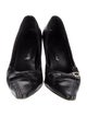 Salvatore Ferragamo Gancini Logo Leather Pumps
