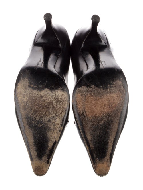 Salvatore Ferragamo Gancini Logo Leather Pumps