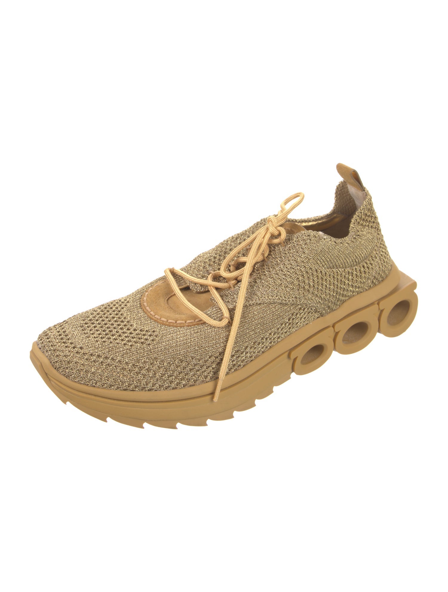 Salvatore Ferragamo Glitter Accents Athletic Sneakers