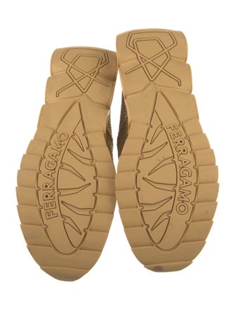 Salvatore Ferragamo Glitter Accents Athletic Sneakers