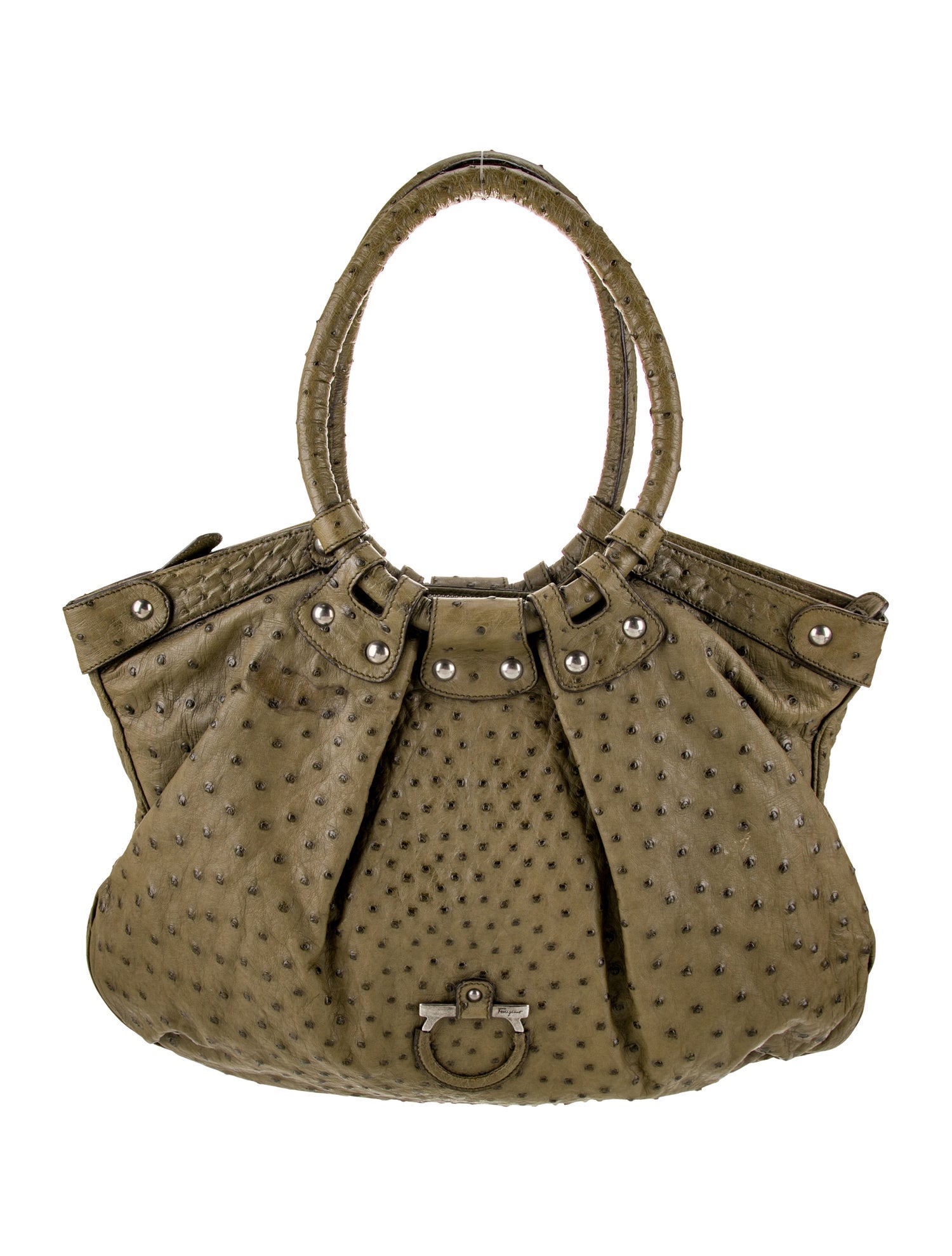 Salvatore Ferragamo Gancini Top Handle Bag