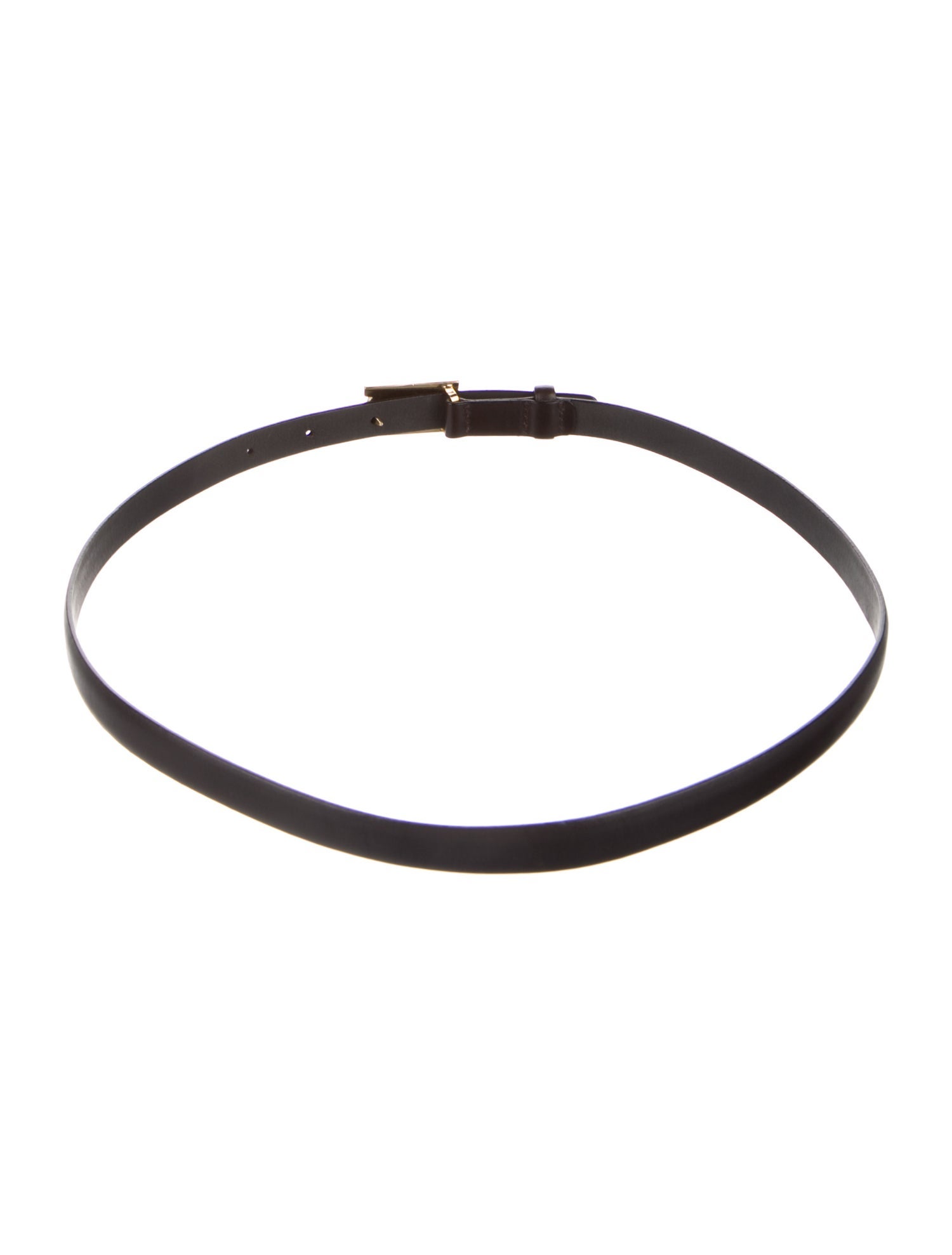 Salvatore Ferragamo Skinny Leather Waist Belt