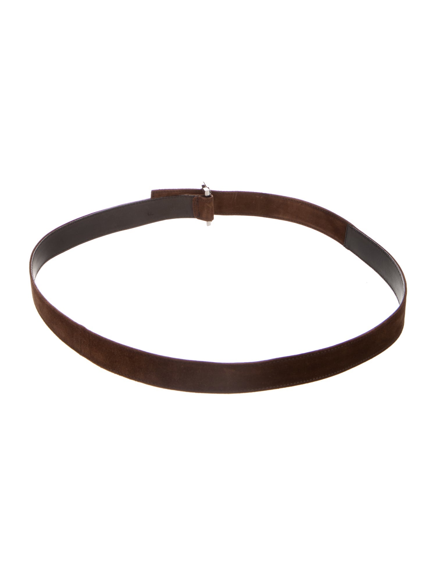 Salvatore Ferragamo Skinny Suede Belt Kit