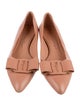 Salvatore Ferragamo Vara Bow Accent Leather Flats