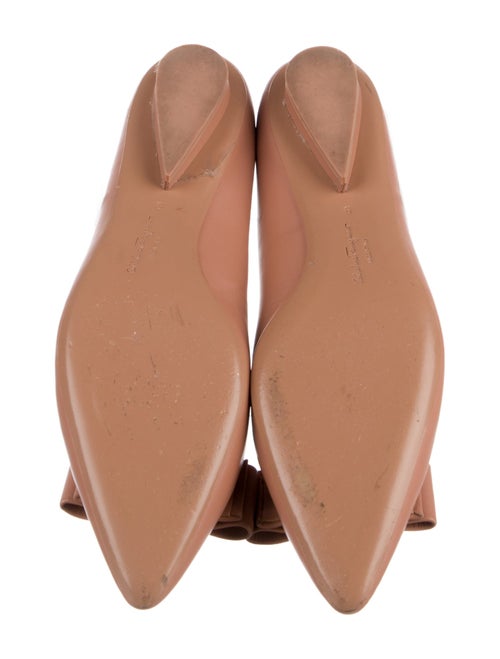 Salvatore Ferragamo Vara Bow Accent Leather Flats