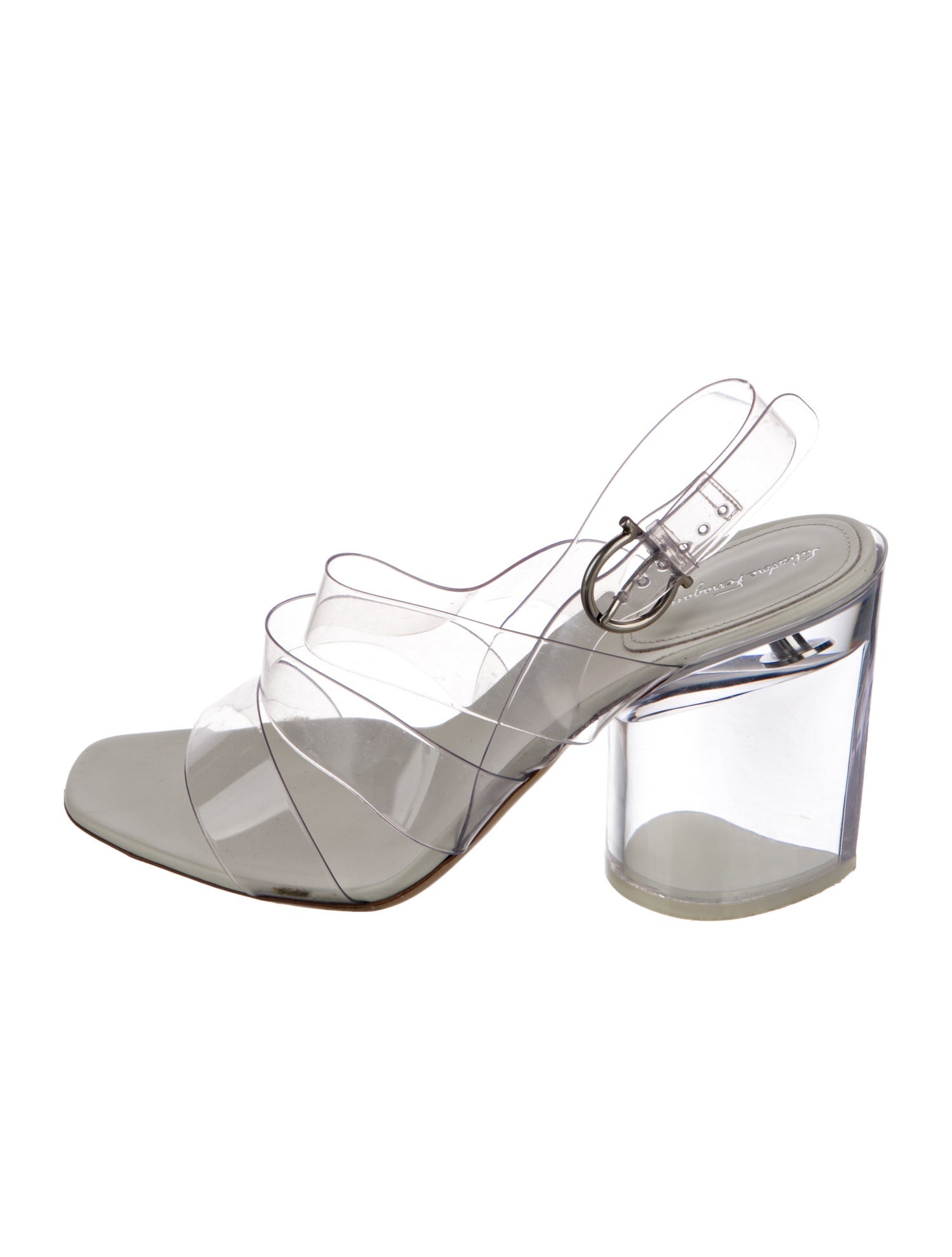Salvatore Ferragamo PVC Slingback Sandals