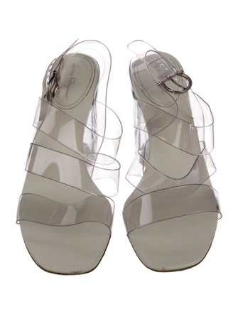 Salvatore Ferragamo PVC Slingback Sandals