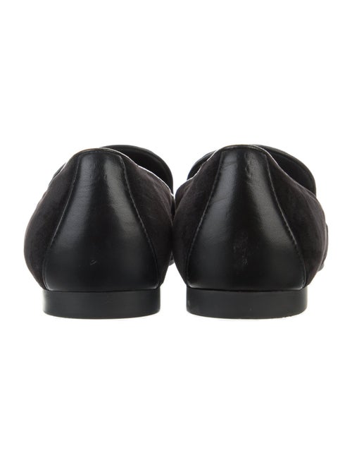 Salvatore Ferragamo Velvet Crystal Embellishments Loafers