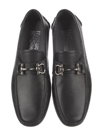 Salvatore Ferragamo Horsebit Accent Leather Drivers