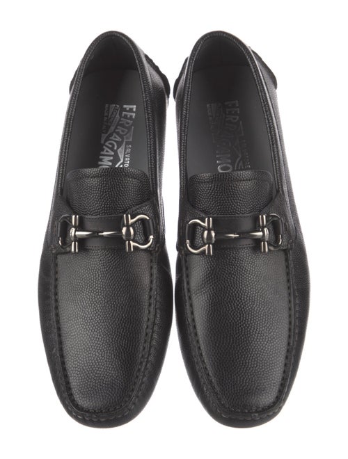 Salvatore Ferragamo Horsebit Accent Leather Drivers