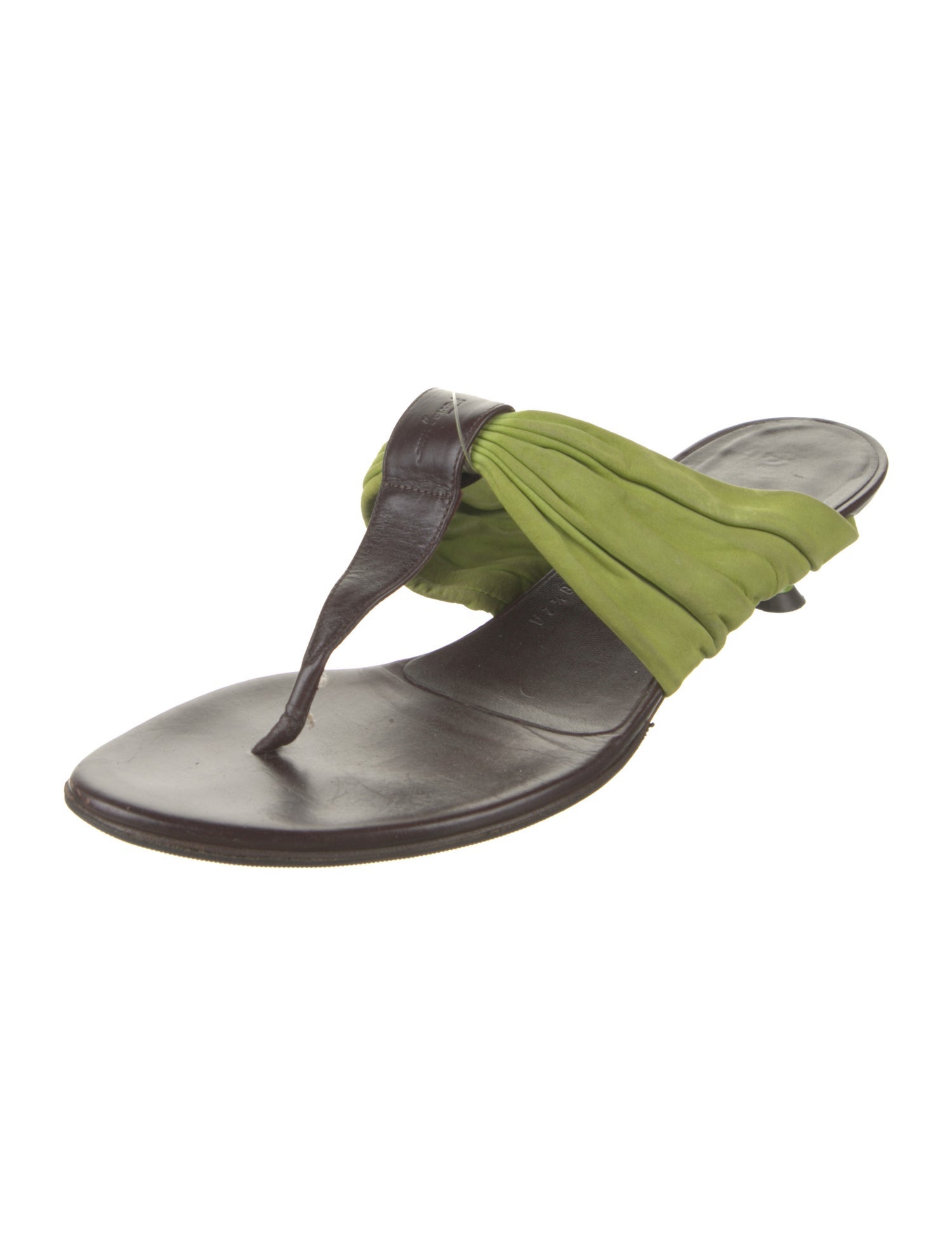 Salvatore Ferragamo Leather Flip Flops