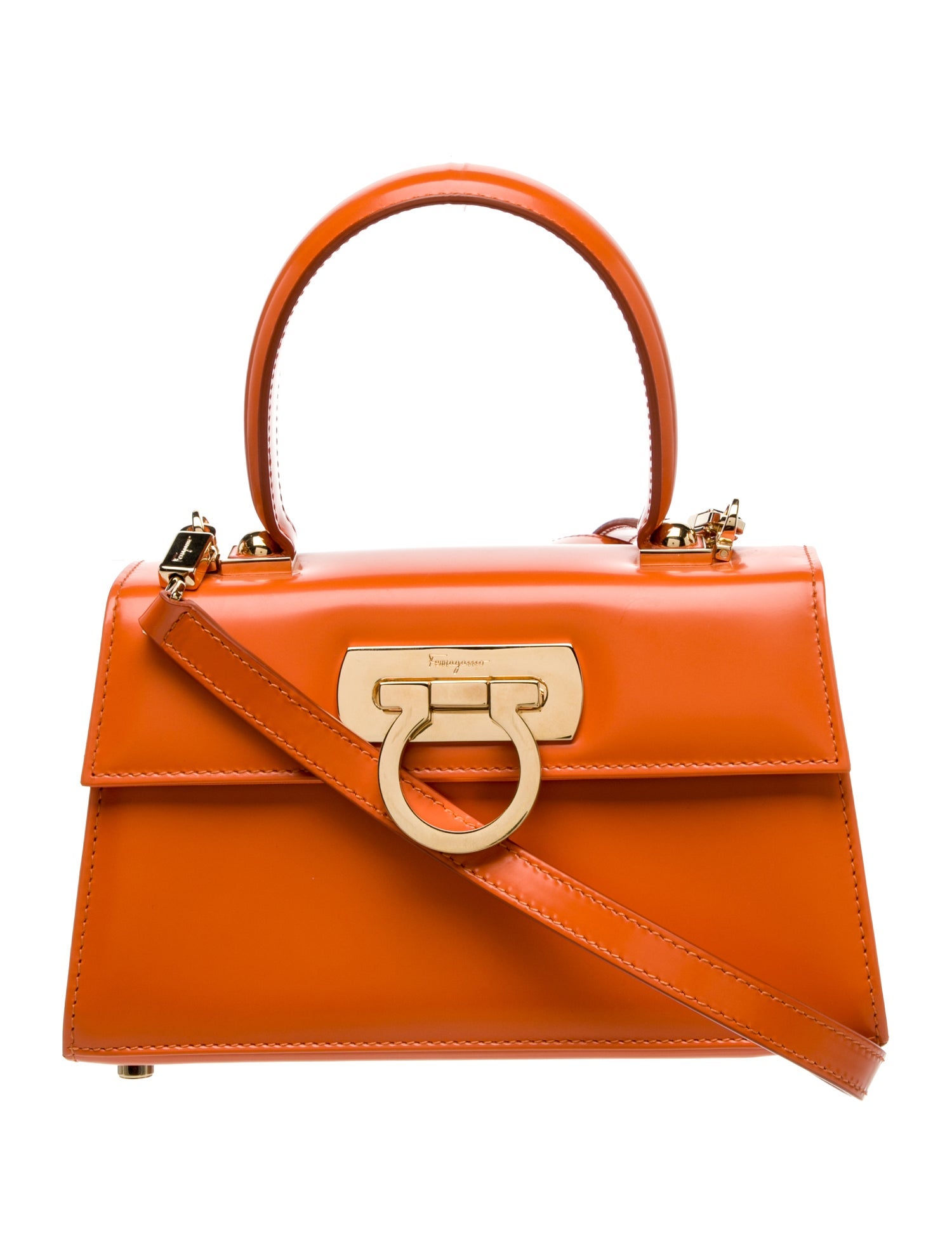 Salvatore Ferragamo Leather Top Handle Bag