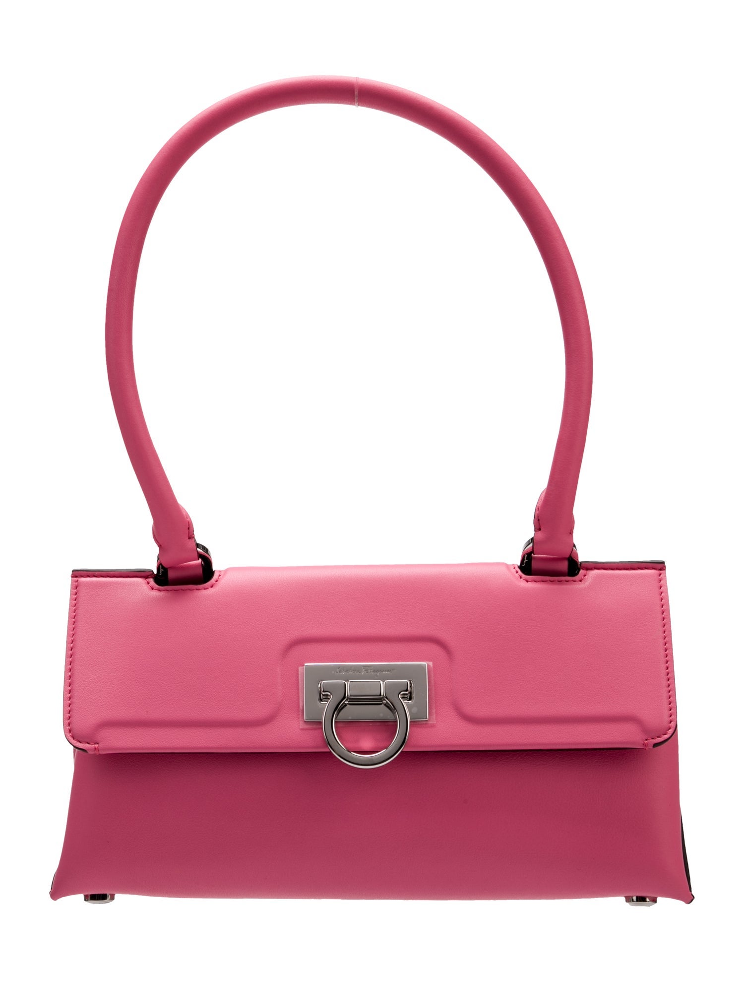 Salvatore Ferragamo Leather Trifolio Swing w/ Tags