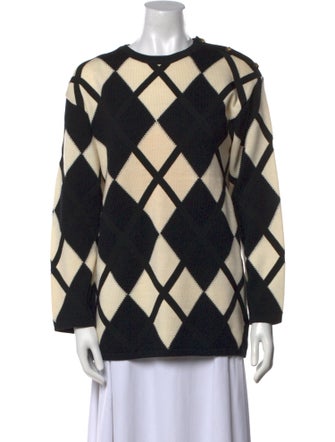 Salvatore Ferragamo Wool Printed Sweater