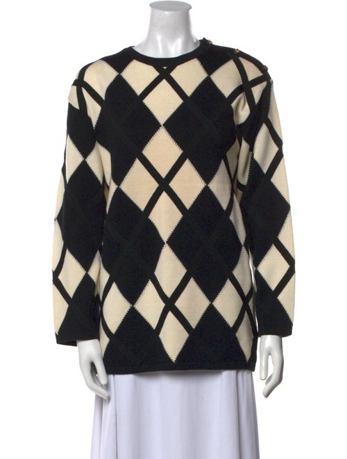 Salvatore Ferragamo Wool Printed Sweater