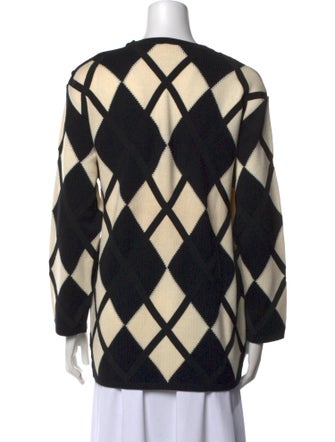 Salvatore Ferragamo Wool Printed Sweater